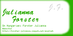 julianna forster business card